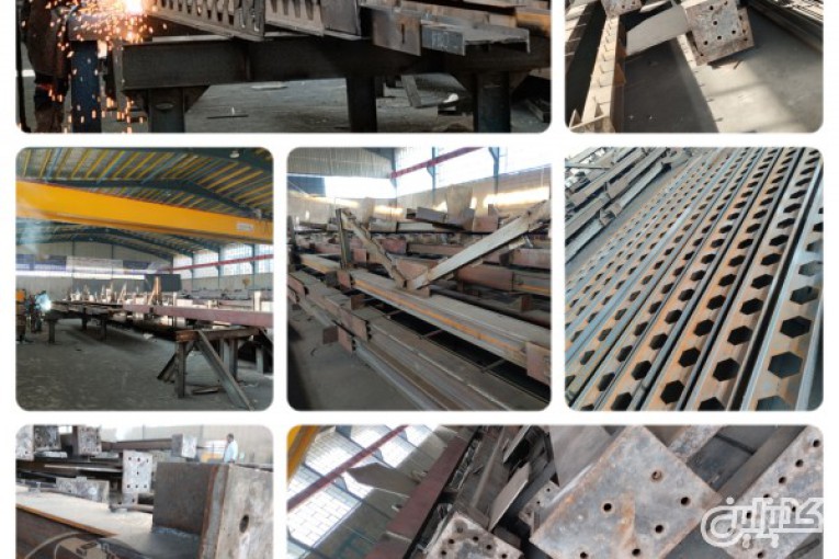 تولید انواع سازه فلزی در لار گروه صنعتی تکنیک سازه 09173001402