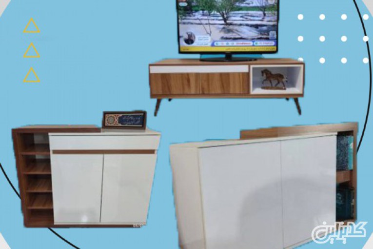 روش انواع میز تلویزیون هایگلاس و میز تلویزیون چوبی